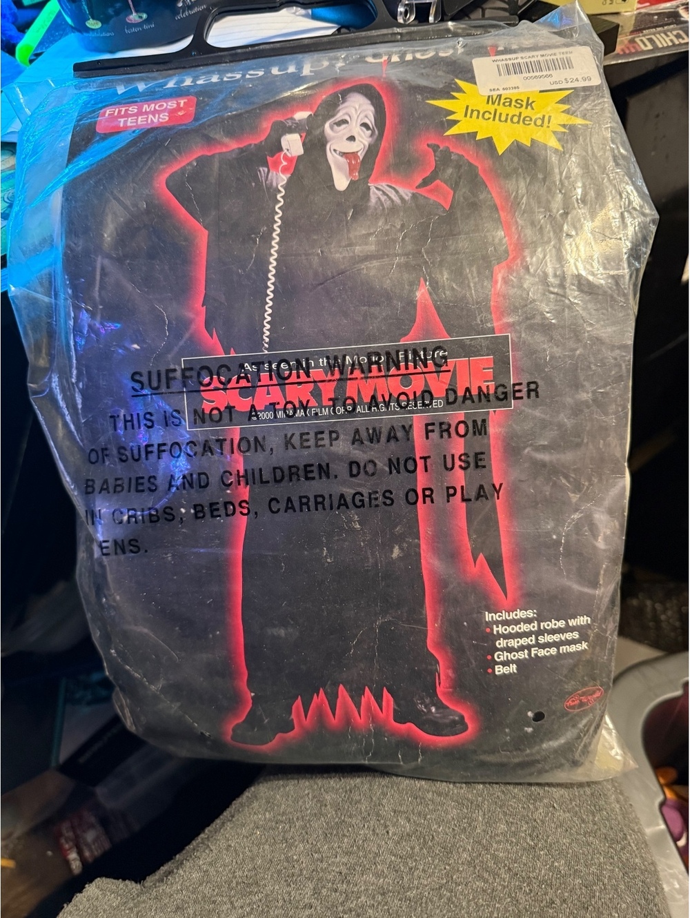 Rubie's Ghost Face Costume with Hooded Robe and Mask for Teens